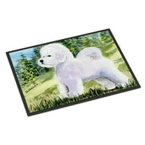 Carolines Treasures SS8900JMAT Bichon Frise Doormat 24x36 36"L x 24"W multicolor