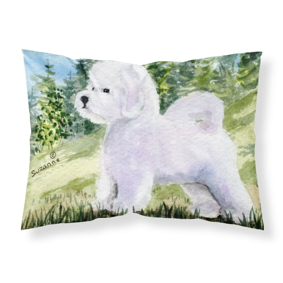 Carolines Treasures SS8900PILLOWCASE Bichon Frise Fabric Standard Pillowcase Standard multicolor