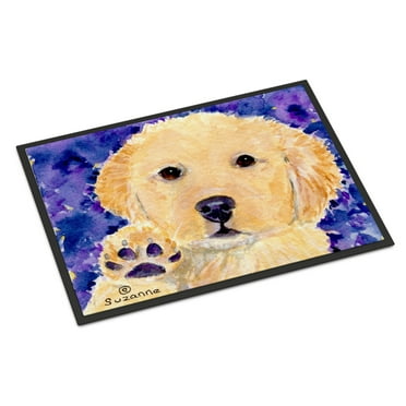 Carolines Treasures SS8903JMAT Golden Retriever Doormat 24x36 36"L x 24"W multicolor