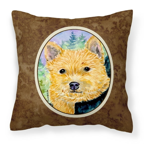 Carolines Treasures SS8905PW1414 Norwich Terrier Decorative Canvas Fabric Pillow, Large, Multicolor