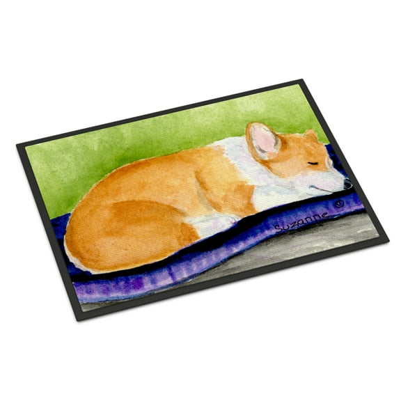 Carolines Treasures SS8920JMAT Corgi Doormat 24x36 36"L x 24"W multicolor