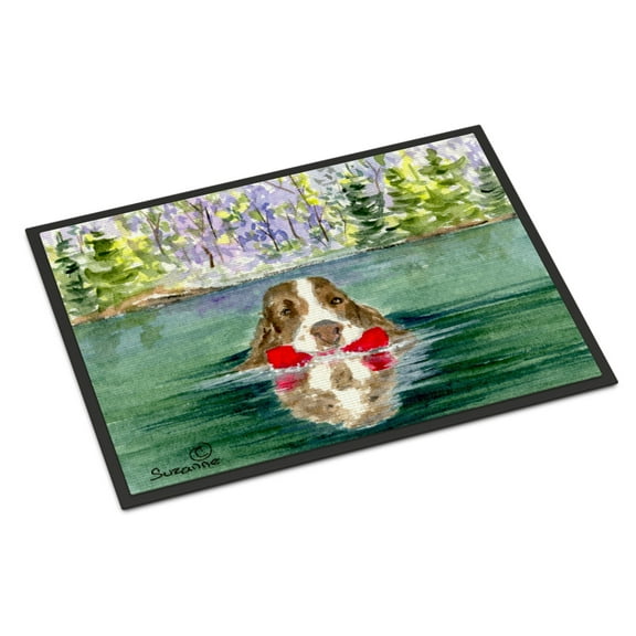 Carolines Treasures SS8943JMAT Springer Spaniel Doormat 24x36 36"L x 24"W multicolor