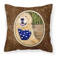 thumbnail image 1 of Carolines Treasures SS8972PW1414 Golden Retriever Fabric Decorative Pillow, 14Hx14W, multicolor, 1 of 4