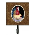 thumbnail image 1 of Carolines Treasures SS8973SH4 Santa Claus with Golden Retriever Leash Holder or Key Hook, Small, Multicolor, 1 of 2
