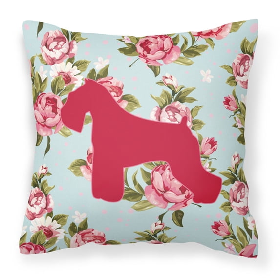 Carolines Treasures Schnauzer Shabby Chic Decorative Outdoor Pillow