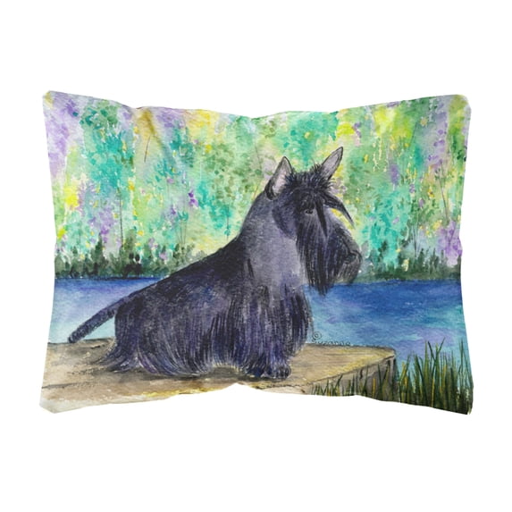 Scottish Terrier Decorative Canvas Fabric Pillow