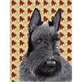 thumbnail image 1 of Carolines Treasures  Scottish Terrier Fall Leaves Portrait Flag Canvas- House Size, 1 of 1