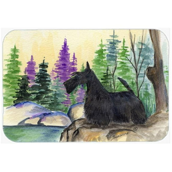 Carolines Treasures Scottish Terrier Glass Cutting Board - Large- 15 H x 12 L in.