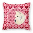 thumbnail image 1 of Carolines Treasures  Scottish Terrier Hearts Love Valentines Day Portrait Fabric Decorative Pillow 14 x 3 x 14 in., 1 of 1