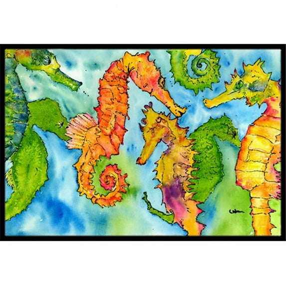 Carolines Treasures Seahorse Indoor Or Outdoor Mat - 18 x 27 in.
