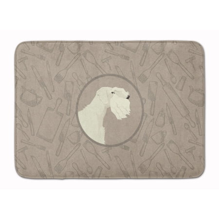 Sealyham Terrier In the Kitchen Machine Washable Memory Foam Mat