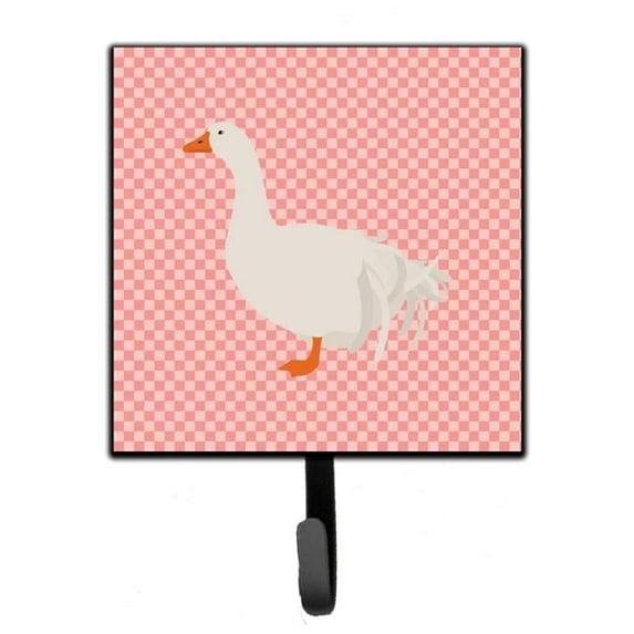 Carolines Treasures BB7902SH4 Sebastopol Goose Pink Check Leash or Key Holder