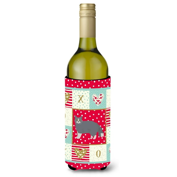 Selkirk Rex #1 Cat Love Wine Bottle Hugger CK5701LITERK