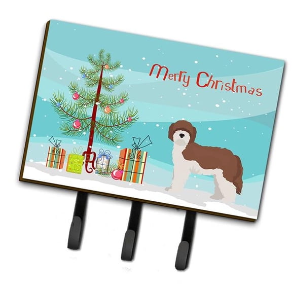Carolines Treasures  Sheepadoodle Christmas Tree Leash or Key Holder