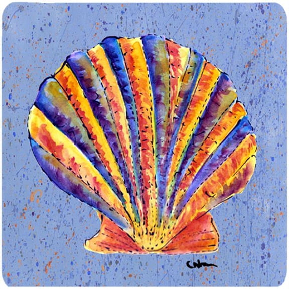 Carolines Treasures Shells Foam Coasters