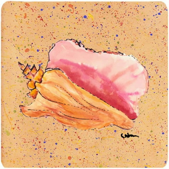 Carolines Treasures Shells Foam Coasters