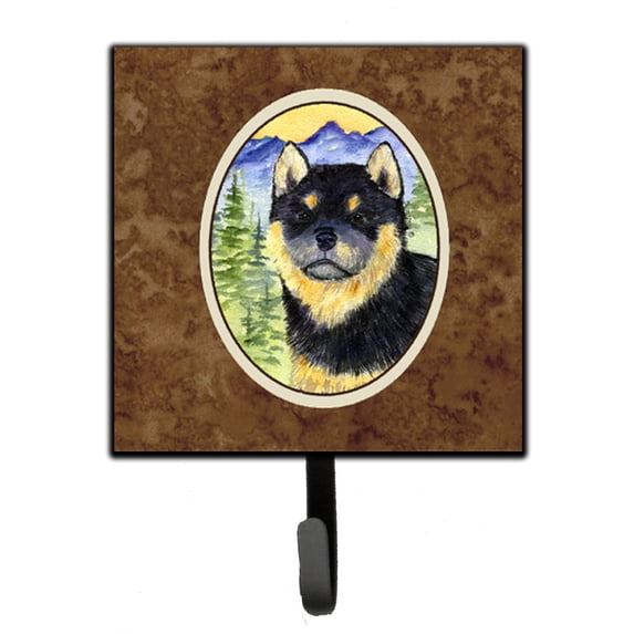 Carolines Treasures Shiba Inu Leash or Key Holder Single Hook multicolor