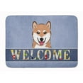 thumbnail image 1 of Carolines Treasures  Shiba Inu Welcome Machine Washable Memory Foam Mat, 1 of 1