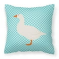 thumbnail image 1 of Carolines Treasures Shire Horse Blue Check Fabric Decorative Pillow - 14 x 14 in., 1 of 4