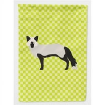 Caroline's Treasures BB7697GF Silver Fox Green Flag Garden Size , Small, multicolor