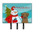 thumbnail image 1 of Carolines Treasures  Snowman With Chocolate Labrador Leash & Key Holder, 1 of 1