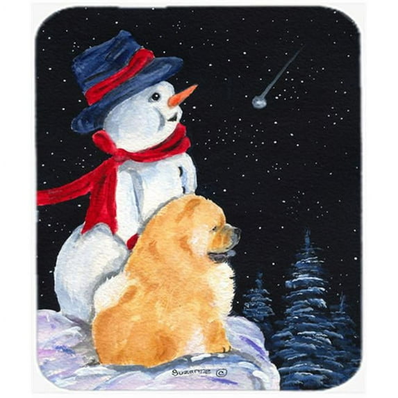 Carolines Treasures Snowman With Chow Chow Mouse Pad
