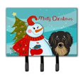 thumbnail image 1 of Carolines Treasures BB1833TH68 Snowman With Longhair Black And Tan Dachshund Leash & Key Holder, 1 of 4
