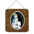 thumbnail image 1 of Carolines Treasures Snowman with Keeshond Aluminum Metal Wall or Door Hanging Prints, 6 x 6", Multicolor, 1 of 1