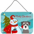 thumbnail image 1 of Carolines Treasures Snowman with Schnauzer Wall or Door Hanging Prints 8x12 multicolor, 1 of 7