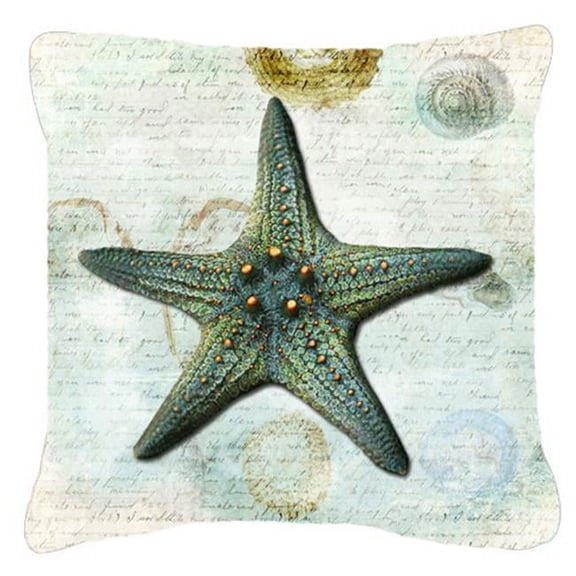 Carolines Treasures Starfish Indoor & Outdoor Fabric Decorative Pillow
