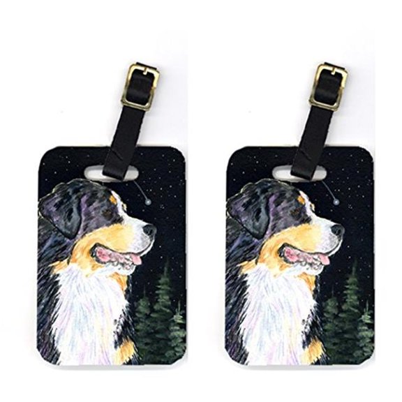 Carolines Treasures Starry Night Bernese Mountain Dog Luggage Tag - 4 x 2.75 In.
