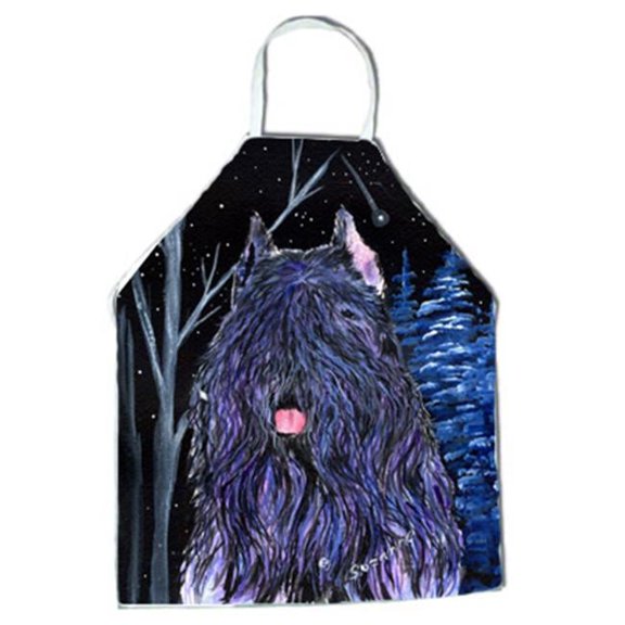 Carolines Treasures Starry Night Bouvier des Flandres Apron 27 x 31 in.