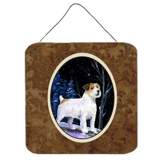 Carolines Treasures Starry Night Jack Russell Terrier Aluminium Metal Wall or Door Hanging Prints - 6 x 6 in.