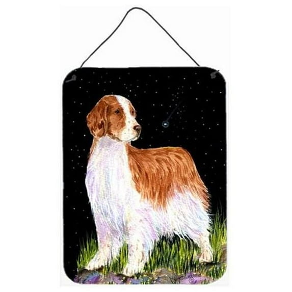 Carolines Treasures Starry Night Welsh Springer Spaniel Aluminium Metal Wall Or Door Hanging Prints