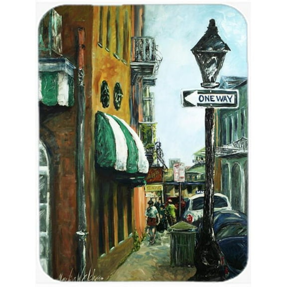 Carolines Treasures  Street Scene Glass Cutting Board - Large