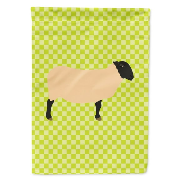 Caroline's Treasures BB7798GF Suffolk Sheep Green Flag Garden Size , Small, multicolor