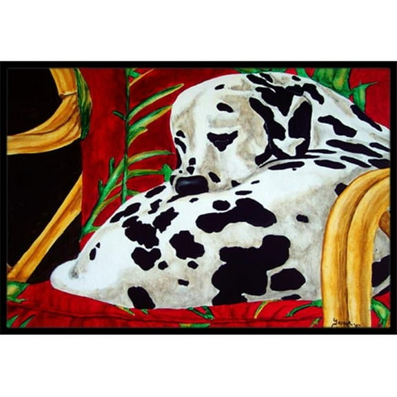 Carolines Treasures  Sunday Nap Dalmatian Indoor or Outdoor Mat- 24 x 36