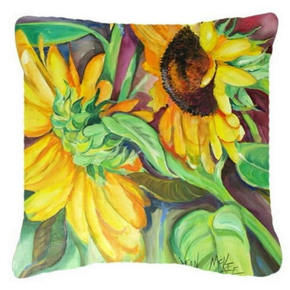 Carolines Treasures Sunflowers Canvas Fabric Decorative Pillow
