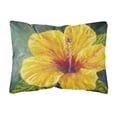 thumbnail image 1 of Carolines Treasures TMTR0321PW1216 Yellow Hibiscus by Malenda Trick Canvas Fabric Decorative Pillow, 12H x16W,, 1 of 3