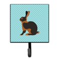 thumbnail image 1 of Carolines Treasures BB8137SH4 Tan Rabbit Blue Check Leash or Key Holder, 1 of 1