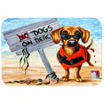 thumbnail image 1 of Carolines Treasures  The Dog Beach Dachshund Mouse Pad- Hot Pad or Trivet, 1 of 1