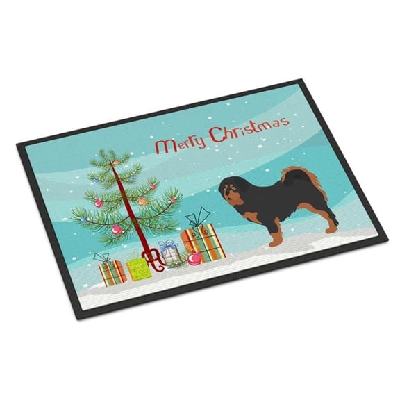 Carolines Treasures Tibetan Mastiff Christmas Indoor or Outdoor Mat, 24 x 36 in.