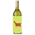 thumbnail image 1 of Carolines Treasures BB7707LITERK Toggenburger Goat Green Wine Bottle Beverge Insulator Hugger, 1 of 1
