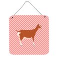 thumbnail image 1 of Carolines Treasures BB7881DS66 Toggenburger Goat Pink Check Wall or Door Hanging Prints, 6 x 6 in., 1 of 1