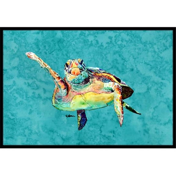 Carolines Treasures  Turtle Indoor Or Outdoor Mat - 18 x 27 in.