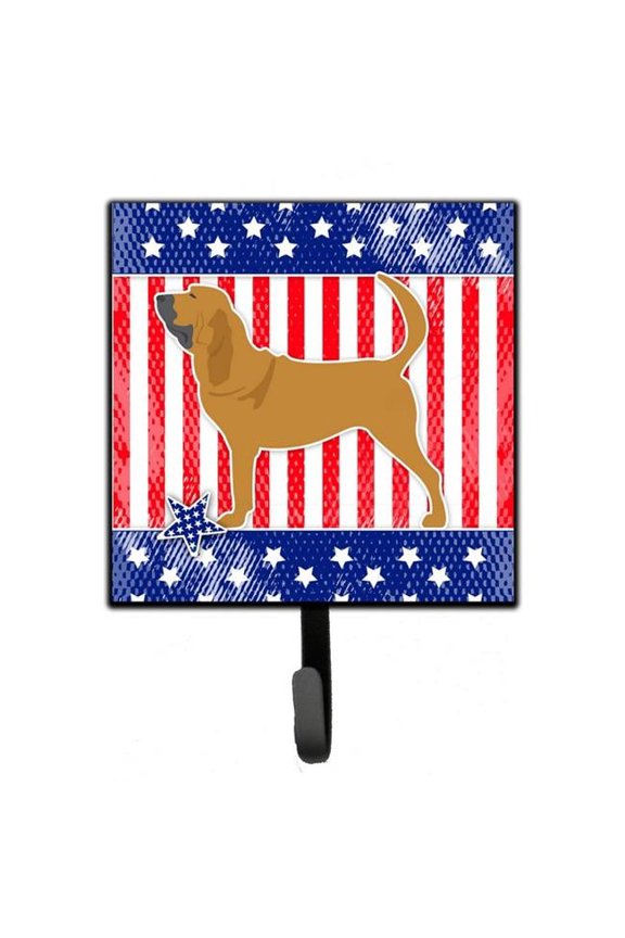 Carolines Treasures USA Patriotic Bloodhound Leash or Key Holder 7Hx4.25W multicolor