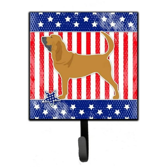 Carolines Treasures USA Patriotic Bloodhound Leash or Key Holder 7Hx4.25W multicolor