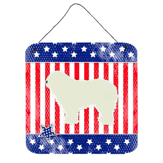 Carolines Treasures BB3355DS66 USA Patriotic Komondor Wall or Door Hanging Prints
