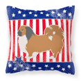thumbnail image 1 of Carolines Treasures BB3338PW1818 USA Patriotic Pekingese Fabric Decorative Pillow, 1 of 2