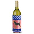thumbnail image 1 of Carolines Treasures  USA Patriotic Welsh Terrier Wine Bottle Beverge Insulator Hugger, 1 of 1